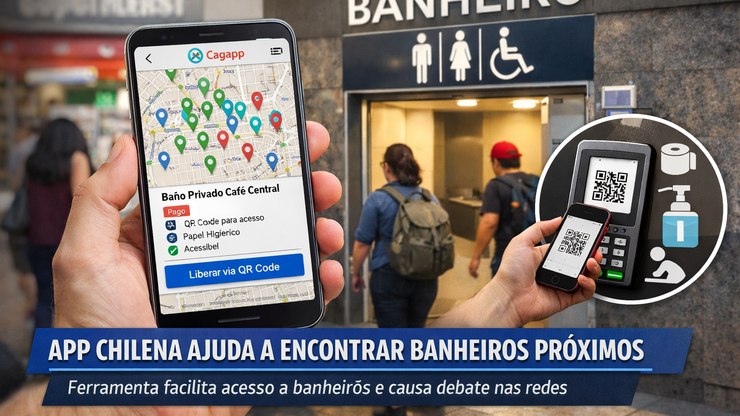 Aplicativo mapeia banheiros e vira solução para emergências