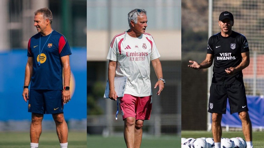 Flick, Mourinho e Simenone tentam levar os favoritos ao título da La Liga