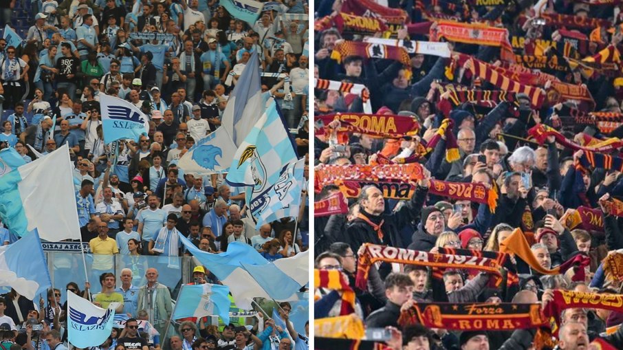 Lazio x Roma se enfrentam neste domingo (21), às 7h30 de Brasília Lazio x Roma se enfrentam neste domingo (21), às 7h30 de Brasília