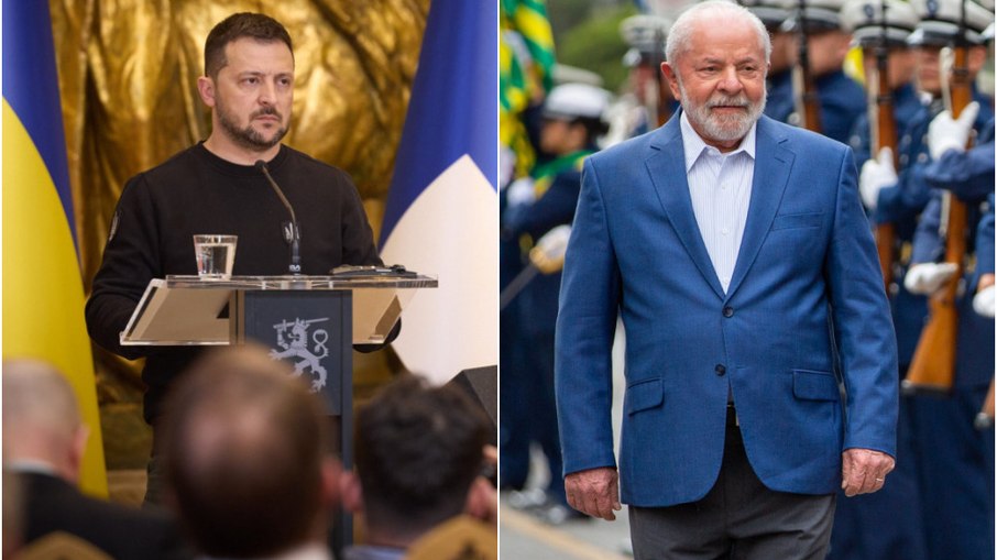 O líder ucraniano voltou a dizer que gostaria de se reunir com o presidente Lula