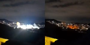 Trem pega fogo após explosão perto de estação no Rio