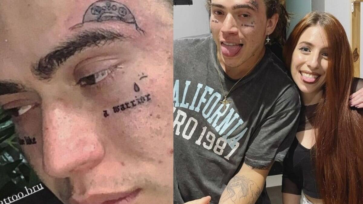 Whindersson Nunes tatua o rosto em homenagem ao filho