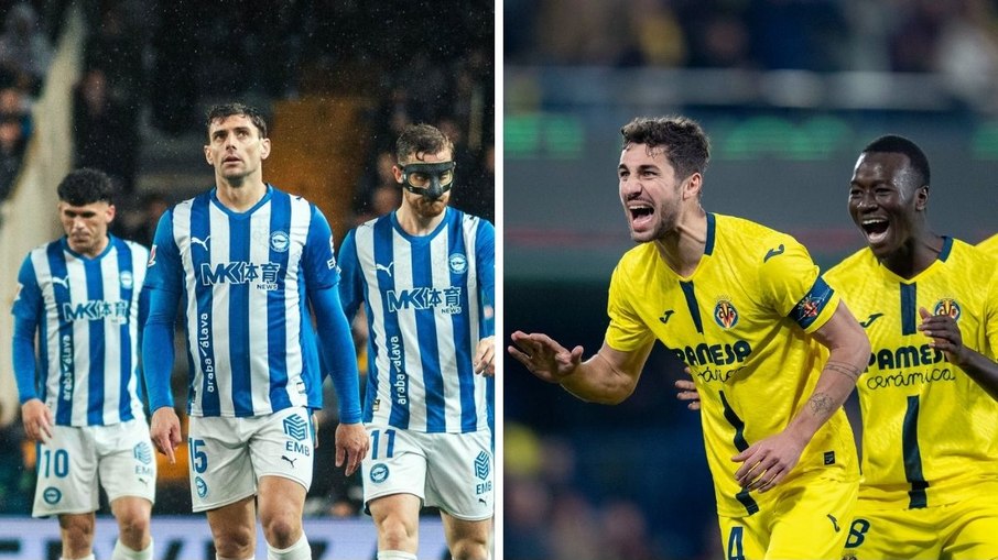 Alavés e Villarreal se enfrentam no Campeonato Espanhol em momentos diferentes 