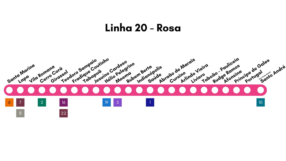 Linha 20-Rosa muda traçado do projeto inicial; confira - QTU Questões do Universo