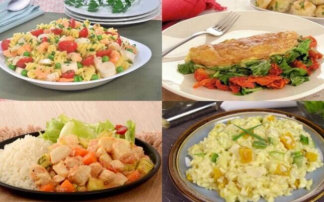 6 opções de pratos para uma semana mais saudável