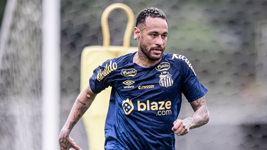 Neymar começará a partida entre Santos e Botafogo-SP no banco Neymar começará a partida entre Santos e Botafogo-SP no banco