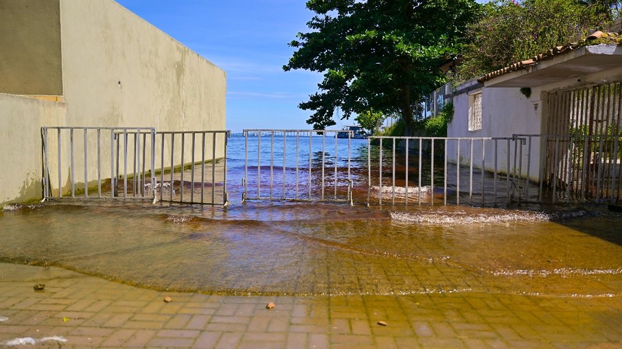 Nível alto do Rio Negro deixa ruas e casas alagadas em Manaus Nível alto do Rio Negro deixa ruas e casas alagadas em Manaus
