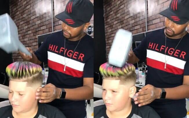 O corte blindado foi idealizado por Ariel Franco, que comprova em seu Instagram a resistência do penteado O corte blindado foi idealizado por Ariel Franco, que comprova em seu Instagram a resistência do penteado