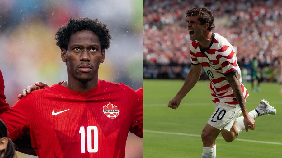Jonathan David e Pulisic são as estrelas do Canadá e Estados Unidos