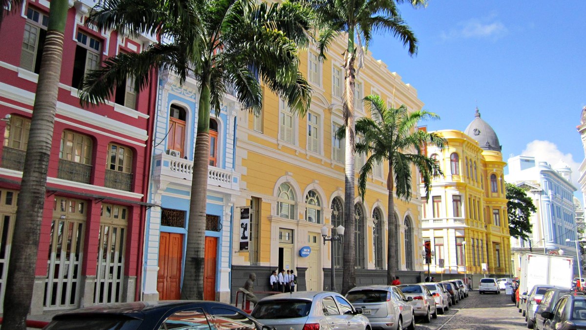 O bairro de Recife Antigo abriga várias atrações O bairro de Recife Antigo abriga várias atrações