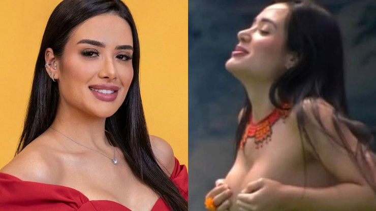 Jordana pula sem biquíni&nbsp;na piscina do 'BBB 26'