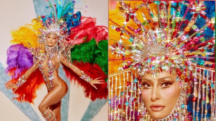 Sabrina Sato eterniza artista brasileiro em fantasia na Sapucaí