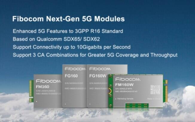 Fibocom anuncia vários módulos 5G NR de próxima geração para o padrão 3GPP R16 no MWC Xangai 2021