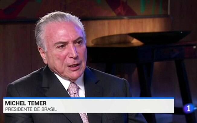 Durante entrevista ao canal espanhol, Michel Temer destacou as relações comerciais entre o Brasil e a Espanha