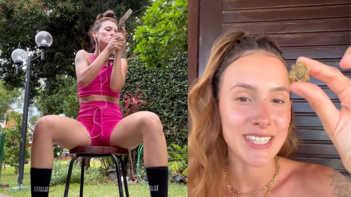 Melissa Said aparece nas redes sociais supostamente fumando maconha Melissa Said aparece nas redes sociais supostamente fumando maconha