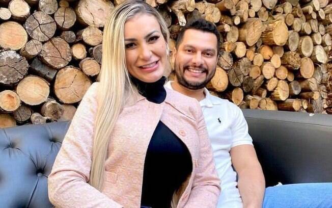 Andressa Urach e o marido, Thiago Lopes