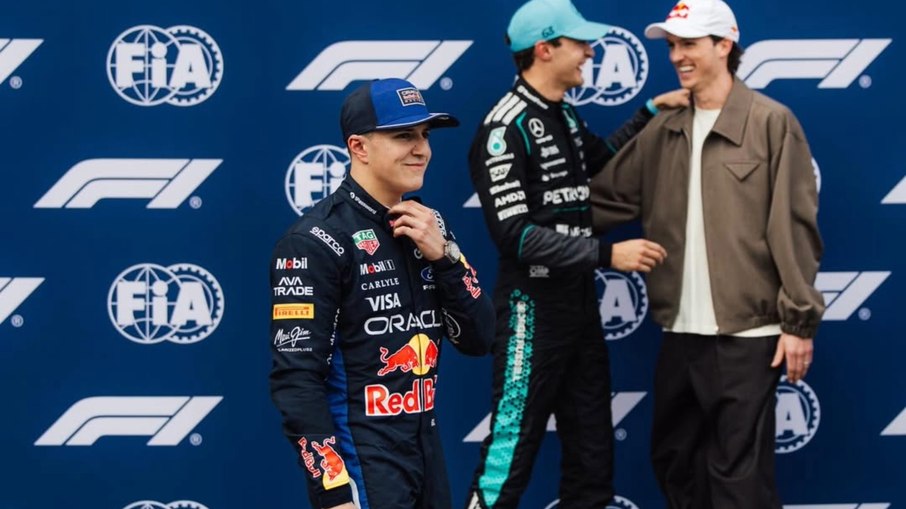 Hadjar após fazer o terceiro melhor tempo na classificação 