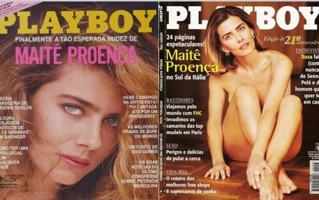 Atriz Maitê Proença foi capa da revista 'Playboy' pela primeira vez em 1987 e depois em 1996