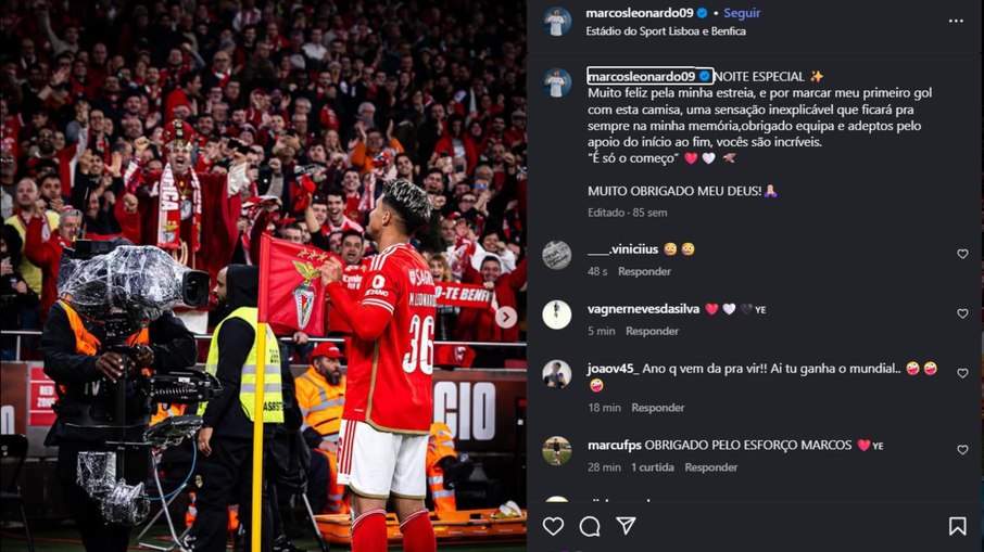 São-paulinos invadem o perfil de Marcos Leonardo