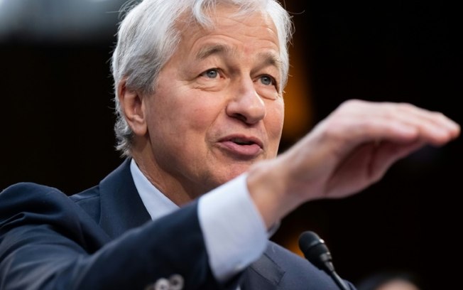 O presidente do JPMorgan Chase, Jamie Dimon, em Washington em 6 de dezembro de 2023