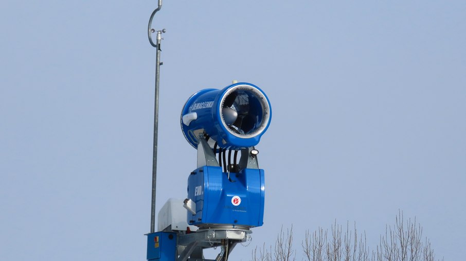 Anemômetro em uso