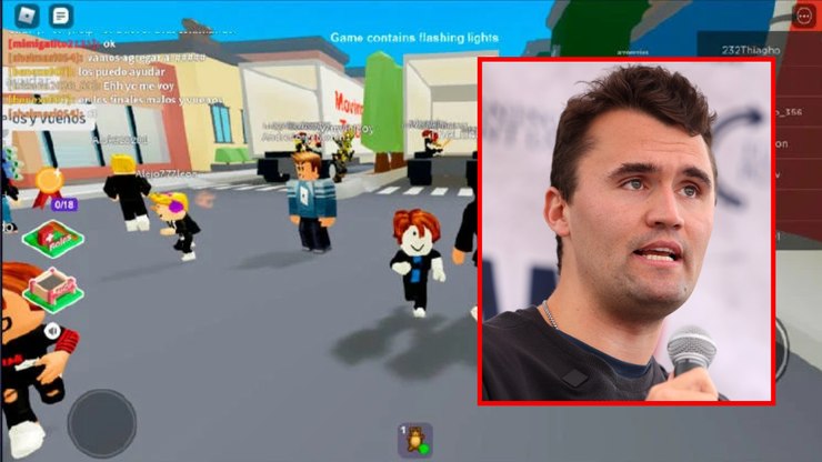 Roblox é processado por "simulador de morte de Charlie Kirk"