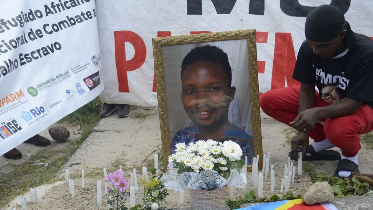 Homenagem a Kabagambe um ano após o seu assassinato
