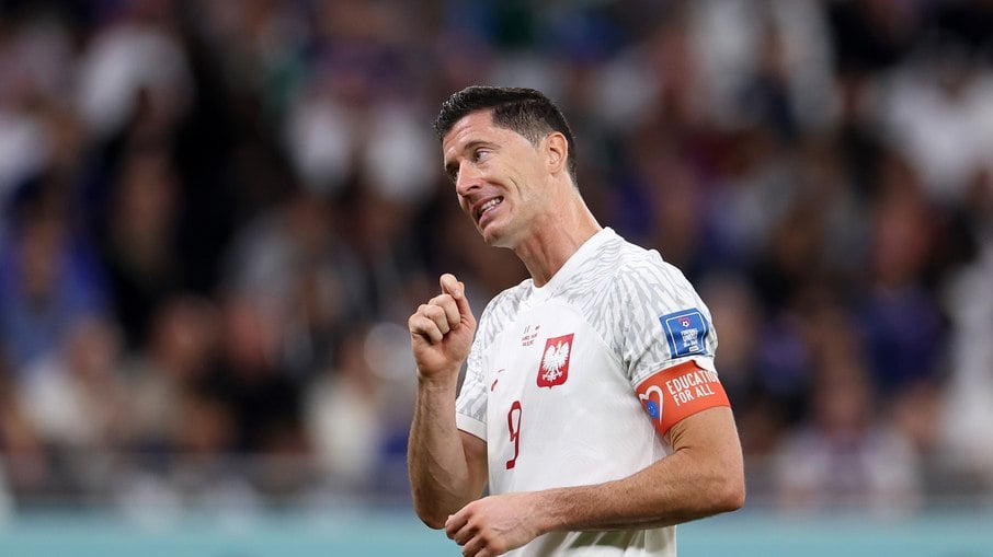 Lewandowski marcou dois gols nesta edição da Copa do Mundo