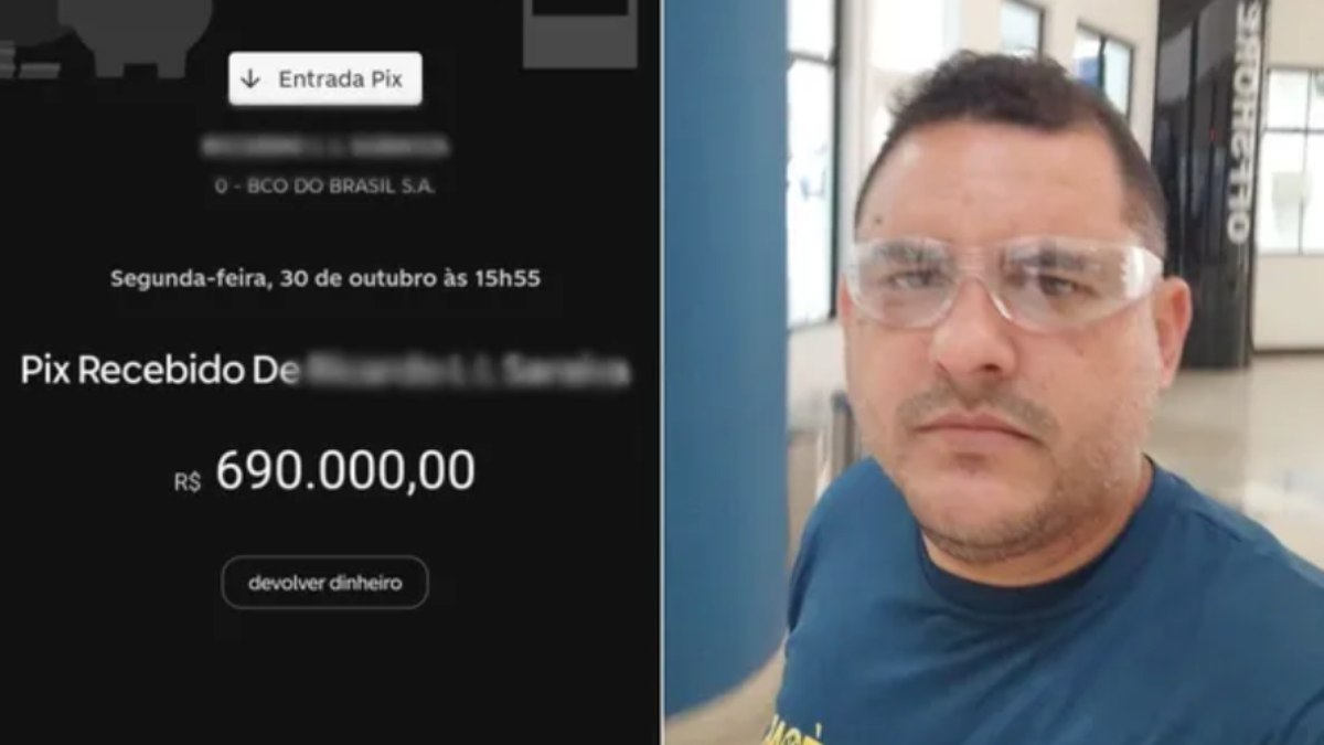 Empresário recebeu pix de R$ 690 mil por engano
