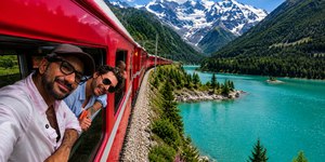 Bernina Express ou trem regional? Entenda as diferenças