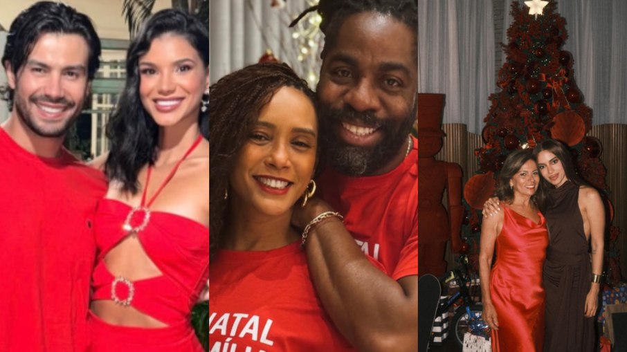 Looks vermelho foram a principal aposta entre as personalidades midiáticas Looks vermelho foram a principal aposta entre as personalidades midiáticas