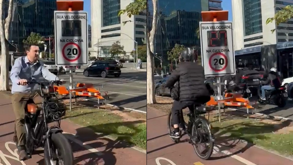 Vídeo: "radar educativo" mede velocidade em ciclovias de SP - QTU Questões do Universo