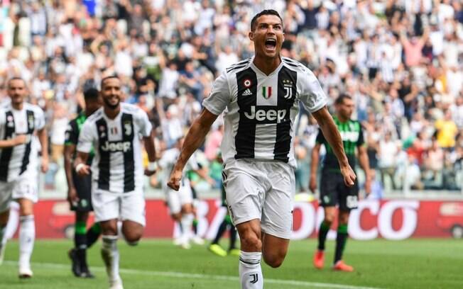 Cristiano Ronaldo finalmente desencantou na Juventus e marcou dois gols contra o Sassuolo