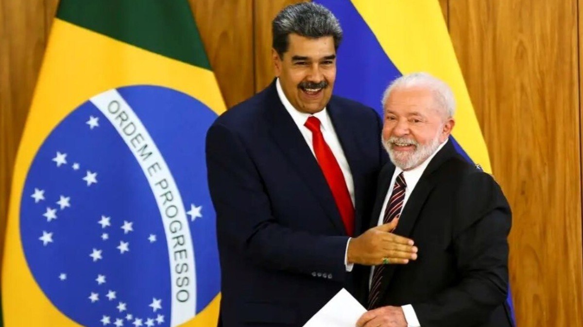 O presidente Lula recebe o presidente da Venezuela, Nicolás Maduro, no Palácio do Planalto, em 2023