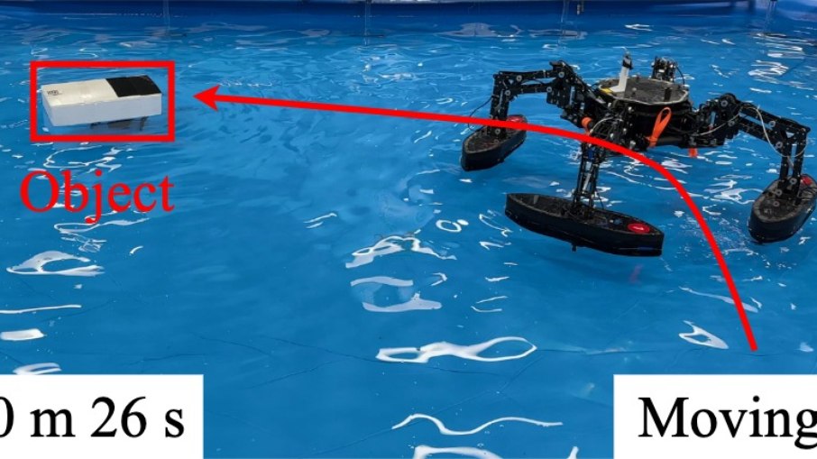 QuadBot USV - robô-aranha é projetado para localizar e resgatar pessoas na água
