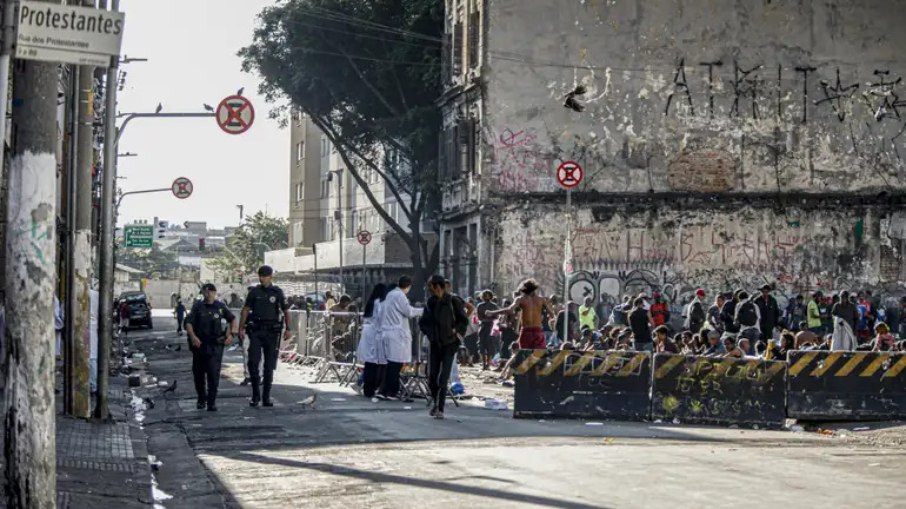 Ação das polícias e prefeitura realizada no ano passado, na Cracolândia Ação das polícias e prefeitura realizada no ano passado, na Cracolândia