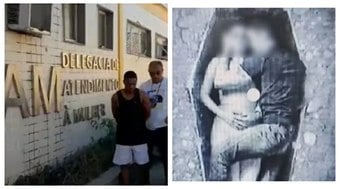 Homem é preso após ameçar ex com foto de casal em caixão