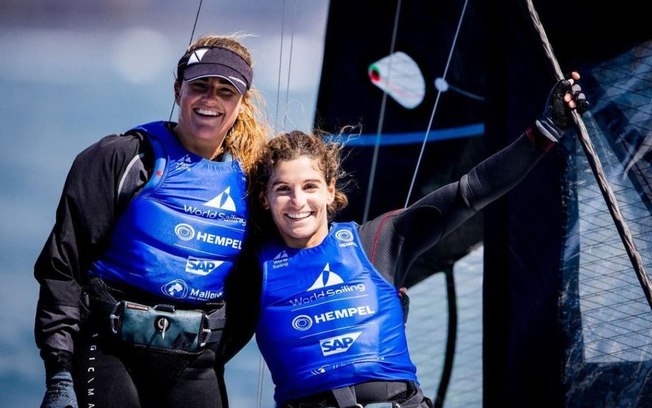 Martine e Kahena terminam o Mundial de 49erFX entre as quatro primeiras