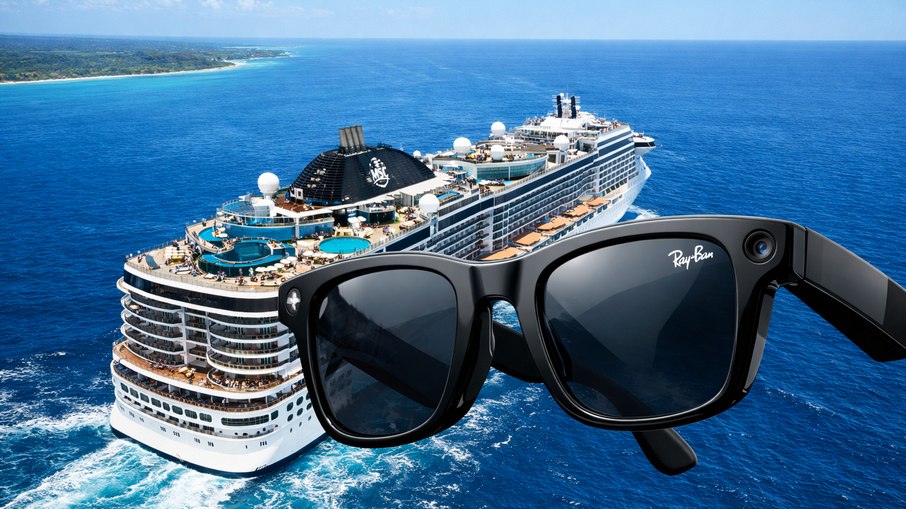 Óculos inteligentes da MSC geram polêmica nas redes sociais Óculos inteligentes da MSC geram polêmica nas redes sociais