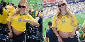 Grávida, mulher de Endrick exibe acessórios de luxo em estádio