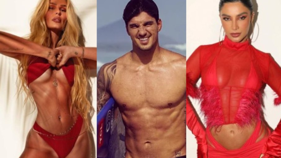 Yamin Brunet, Gabriel Medina e Gabriela Versiani