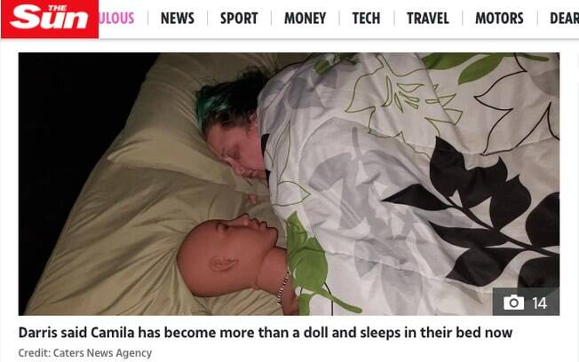 Camila virou parte da família e dorme na cama do casal