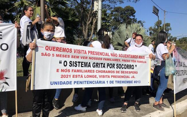 Protesto de familiares dos presos de São Paulo 
