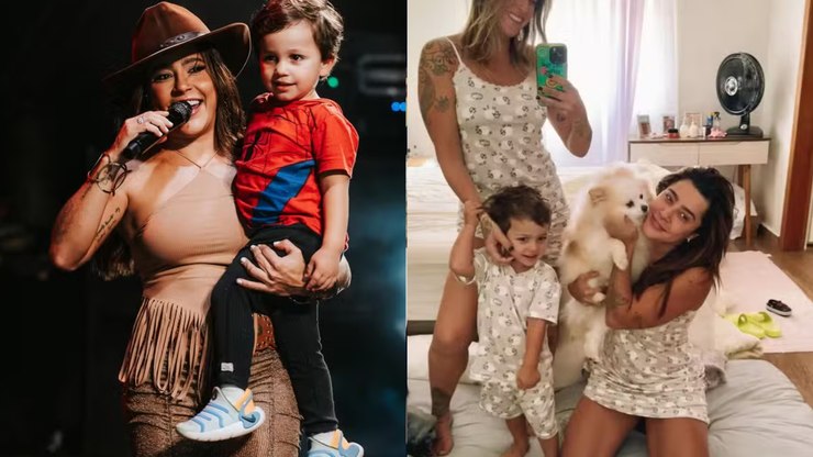 Lauana Prado compartilha momento fofo de show com participação de namorada e filho