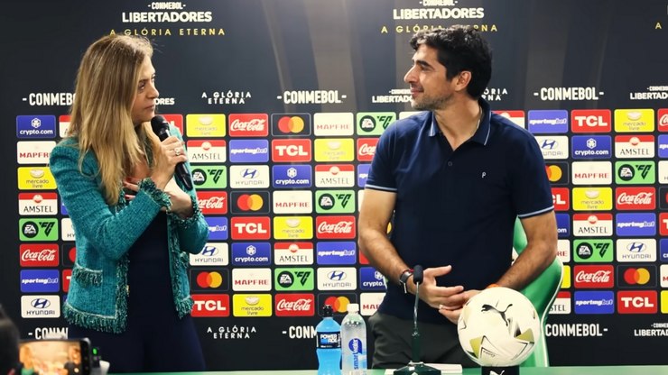 "Ele disse...": Leila Pereira revela papo com Abel antes do jogo