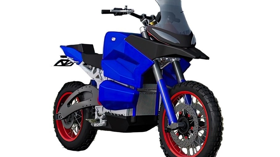 Moto esportiva sobre uma garagem. [download] - Designi