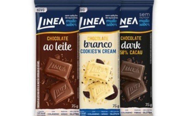 Linea Alimentos lança chocolate em embalagens de 75g, um dos tamanhos preferidos dos consumidores