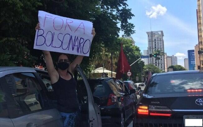 Carreata pelo impeachment de Jair Bolsonaro em Campinas, interior de São Paulo