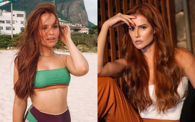 Larissa Manoela e Deborah Secco são duas famosas que apostaram recentemente na tendência do cabelo ruivo