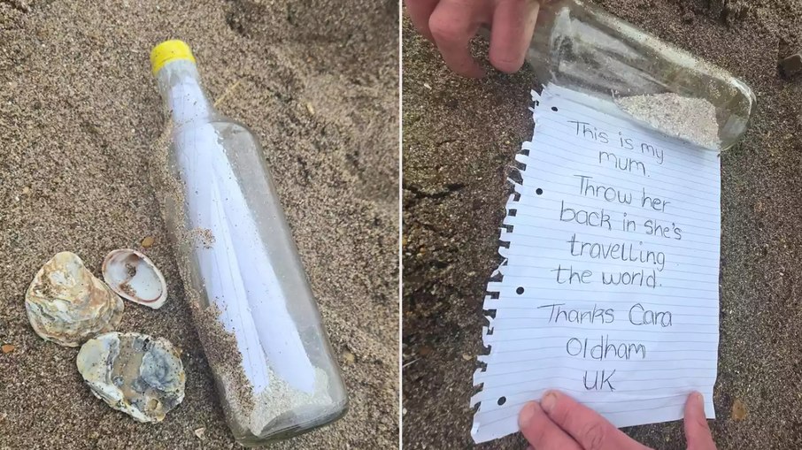 Garrafa com cinzas de mãe viraliza ao Garrafa com cinzas de mãe viraliza ao